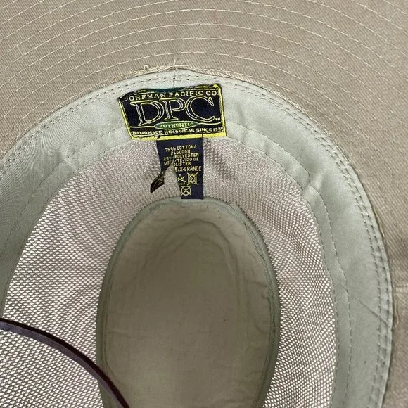 Dorfman Pacific Safari Mesh Sidewall Wide Brim Hat - Picture 10 of 10